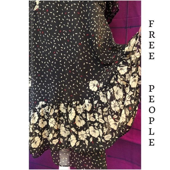 FREE PEOPLE LAYERED open side MIDI DRESS XS (S-M) - Picture 5 of 8